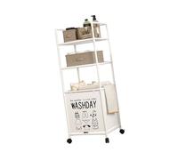 Wheeled Laundry Basket With Removable Shelves Foldable Metal Frame Storage Hamper For Bathroom Bedroom Organization Extendable Laundry Sorter