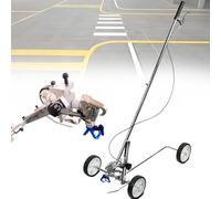 Wheeled Line Marker Spray Paint Applicator - Professional Line Striping Machine for Sports, Industrial & Safety Marking with Airless Sprayer Compatibility