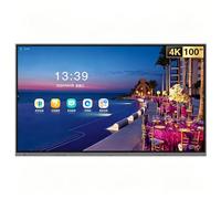 Wheeled Movable Base Touch Monitor Dual-System Settingse Blue Light Filter 4K IPS Panel Coated with Matte antis-Glare Surface Layer for Classroom OfficeHome(1431 * 806mm/56.33 * 31.73in)