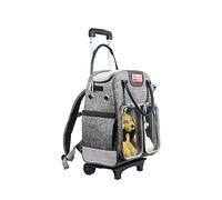 Wheeled Pet travel backpack Backpack Soft Sided Hiking Carrying Bag for Small Dogs and Cats Removable Rolling Wheels