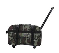 Wheeled Pet Travel Carrier, Breathable Rolling Portable On-the-go Pet Trolley Case Transport Travel Case for Small To Medium Dogs and Cats