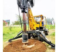 Wheeled Rotary Drilling Rig for Light Foundation Bored Pile Construction, Mobile Borehole Machine for Urban Civil Engineering and Utility Projects