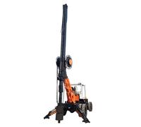 Wheeled Rotary Drilling Rig for Shallow Foundation Construction, Mobile Borehole Drilling Machine for Urban Infrastructure and Civil Engineering Projects