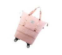 Wheeled Travel Bag Expandable Gym Bag Weekenders Large Capacity Luggage Foldable Fitness Overnight Sport Foldable Wheeled Travel Expandable Luggage Gym Fitness