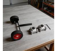 Wheeled Trimmer Attachment for 26mm and 28mm Shaft String Trimmers Enhancing Ground Stability and Even Cutting Performance