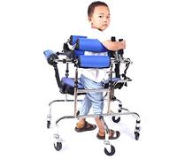 Wheeled Walker for Children with Cerebral Palsy, Rehabilitation Standing e Walker Walking Aid for Disabled,Adjustable Height, Suitable for Height 31"- 47",