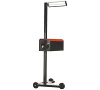 Wheeled Workshop Headlamp Beam Setter - Fixed Aiming Screen - MOT Inspection