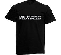 Wheeler Dealers Men's T-Shirt Graphic Printed Black Tee M