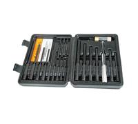Wheeler Master Roll Pin Punch Set with Dual Sided Hammer, Roll Pin Punches and Starters, Storage Case for Gunsmithing, silver