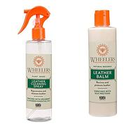 Wheelers Leather Cleaning Spray 300ml & Beeswax Leather Balm, 300 ml