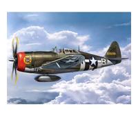 wheelfun 02427 Trumpeter 1/24 P47D Thunderbolt Razorback Plastic Aircraft Kit Mini Static Fighter Jet DIY Model Collection Desktop Level