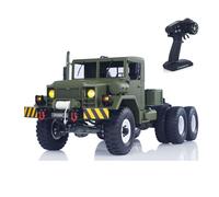 wheelfun 1/12 Rc Military Truck Hc10 Remote Control 6X6 Off Road Tractor 2Speed Electric Model Car Rear Dual Tyre Esc Light Radio Hobby Grade Model