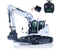 WHEELFUN 1/14 RC Hydraulic Shovel 914 Remote Control Digger Model Construction Vehicle 5 Way Bulb Light Flysky ST8 Radio RTR Battery