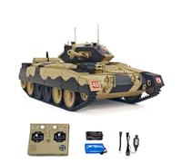 wheelfun 1/16 2.4G RC Military Tank Coolbank Crusader Mk Iii Wireless Control Battle Tank Model 360°Turret Rotary Smoke Sound Lights RTR Hobby Grade Model for Adult Hobby