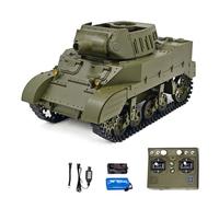 wheelfun 1/16 Coolbank RC Tank M8 Hmc Scott Radio Control Battle Tank Simulation 360° Turret Rotary Smoke Sound Lights RTR Combat Vehicle Hobby Grade Model for Adult Hobby