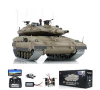 wheelfun 1:16 Heng Long 3958 RC Main Battle Tank IDF Merkava Mk Iv FPV Upgrade Edition for Hobby