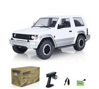 wheelfun 4WD 1/14 4X4 Wireless Control Off-Road Vehicles RC Crawler Car Model LDRC LD1297 Light System Motor Servo ESC(White) RTR Crawler Model