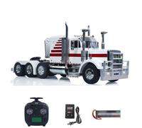 WHEELFUN 8X4 1/14 RC Tractor Truck 56344 Grand Hauler Modified Tamiya Remote Control Rolley Car Mid-Lift Axle Chassis Suspension ST8 Radio