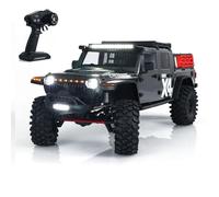 wheelfun CorssRC 4WD 1/8 4X4 Emo X4 RC Off Road Vehicle Radio Control Rock Crawler Car Differential Lock 2Speed Brushed Motor Esc Model Hobby Grade Model for Adult