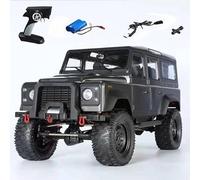 wheelfun Double E 1:8 RC Climbing Car Model for E101 Assembled 4WD D110 Radio Control Crawler Cars Model 2-Speed Transmission Light(Grey) RTR Crawler Model
