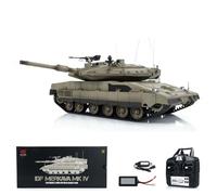 wheelfun Heng Long 1/16 RC Battle Tank IDF Merkava Mk Iv 3958 Turret 360° Rotating Model for Hobby BB Shooting Airsoft Tank That Shoot