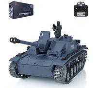 wheelfun Heng Long Infrared Combat RC Tank 1/16 7.0 Customized Stug Iii RTR 3868 Tank Metal Tracks Wheels, TH17423-AMZUS2