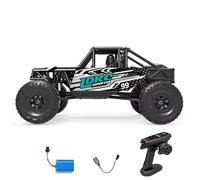 wheelfun LDRC Ld18499 1/18 2.4G RC Climbing Car 4 * 4 Remote Control Vehicle 280 Brushed Motor Esc Ready to Go Battery Servo USB Charge Hobby Grade Model for Adult Hobby(Blue)