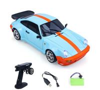 wheelfun LDRC Ld1898 1:18 2.4G RC Drift Car 10Km/H 4 * 2 Radio Control Racing Vehicles 911 Gyroscope Metal Drive Shaft Light RTR Battery Hobby Grade Model for Adult Hobby