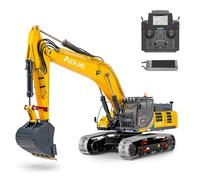wheelfun LESU 1/14 RC Metal Hydraulic Excavator SK500 RTR Remote Control Digger Model 6-way Valve 3MAP Pump PL18EV Lite Radio No Sound