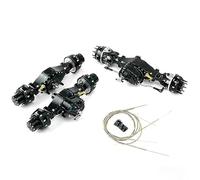 Wheelfun Lesu 6 * 6 Front Rear Reduction Wheel Axle Shaft Differential 1/14 Rc Truck for Tamiya