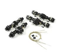 wheelfun Lesu 8 * 8 Front Rear Wheel Shaft Differential Reduction Axle 1/14 Rc Truck for Tamiya