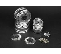 Wheelfun Lesu Metal Rear Hub A for Tractor Truck 1/14 Handmade DIY Rc for Tamiyay Car Model Accessories