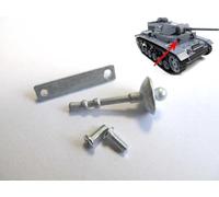 wheelfun Mato 1/16 Scale Metal Machine Tank Gun Garniture for German Panzer Iii RC Tank Upper MT101 Accessories