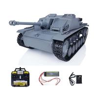 wheelfun Mato 100% Metal 1/16 Scale Gray German Stug III Infrared Ver RTR RC Tank 1226 Hobby Grade Model for Adult Hobby