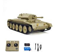 wheelfun RC Battle Tank 1/16 Coolbank Crusader Mk Iii 2.4G Remote Control RTR Military Tank Model 360°Turret Rotating Smoke Sound Lights Hobby Grade Model for Adults Hobby