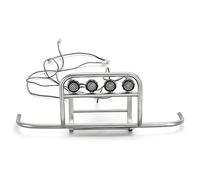 wheelfun RC HOBBY Metal Front Bumper LED Light for 1/14 LESU HO700 Tractor Truck Handmade DIY for TAMIYA Car