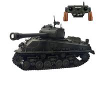 WHEELFUN RC HOBBY RTR 1/16 Full Metal Chassis Sherman M4A3E8 RC Tank Fury Barrel Type IR BB Edition 360° Turret Rotating Recoil Barrel Smoke