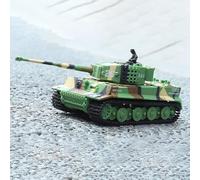 WHEELFUN RTR 1/72 RC Tank German Tiger Battle Tank Turret 360° Rotating Mini Toy Sound