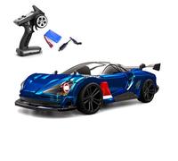wheelfun Scy 16301 1/16 4Wd Remote Control Drift Car Rc Model Electric Vehicle Seven Modes Light System Battery Rc390 Brushed Motor Hobby Grade Model for Adult Hobby(Blue)