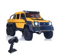 wheelfun Traction Hobby Km6 6Wd 1/8 Radio Controlled Off Road Vehicle Rc Electric Model Cars 2Speeed Axel Locks 775 Brushed Motor(Yellow)