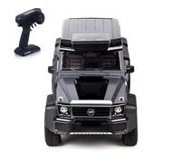wheelfun Traction Hobby Km6 6Wd 1/8 Radio Controlled Off Road Vehicle Rc Electric Model Cars 2Speeed Axel Locks 775 Brushed Motor(Grey)