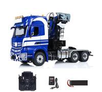 wheelfun Unitru 03 RTR 3363 1/14 6X6 Radio Controlled Tractor Truck 2 Speed Gear Box Metal Chassis Hydraulic Timber Crane RC Lorry Car Smoke PL18EV Hobby Grade Model for Adult