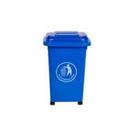Wheelie Bin; 30L; 30% Recycled Polyethylene; Blue