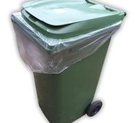 Wheelie Bin Bags Liners Rolls Refuse Sacks UK Made Strong Clear Heavy Duty Large (25)