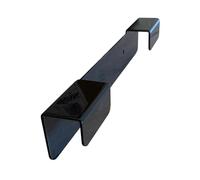 Wheelie Bin Black Steel Wall Bracket for Stability & Security
