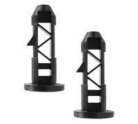 Wheelie Bin Lid Hinge Pins 2PCS, 70mm x 31mm Universal Fit, Durable Plastic Locking Hinges for 30L to 240L Outdoor Trash Bins - Secure Weather-Resistant Replacement for Household & Commercial Use