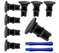 Wheelie Bin Lock, 2 Pieces Tools and 8 Pieces Hinge Pins for Wheelie Bin Lid, Lock Wheelie Bin No Drilling, Quick Replacement for Defective Wheelie Bins