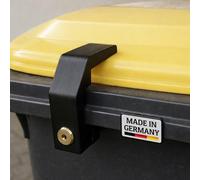 Wheelie Bin Lock & Wheelie Bin Locking for 60-360L Bins | Universal Waste Bin Closure without Drilling | Secure Lock for Wheelie Bin & Waste Bin