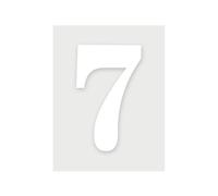 Wheelie Bin Number Stickers Trash Can Number & Letter Stickers | White Adhesive Decals For Bin Identification (Numbers 0-9 & Letters A-G) For marking(Color 07)