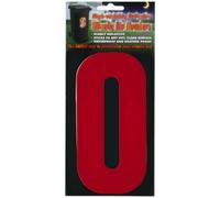 Wheelie Bin numbers WBN HiVis red 0